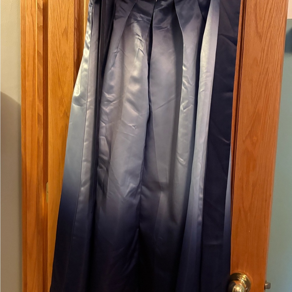 STYLEWE women’s satin blue ombré skirt